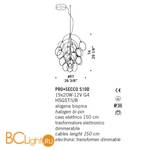 Подвесной светильник De Majo PRO–SECCO S19D 0PROS0S19 - Схема