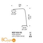 Торшер De Majo REEF R50 ED 0REEF0R50 - Схема