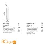 Потолочный светильник De Majo RIGA A2/P2 ED 0RIGA0P21 - Схема