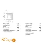 Настенный светильник De Majo RIGA A3/P3 ED 0RIGA0P31 - Схема