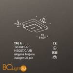 Настенный светильник De Majo TAU A 0TAU00A00 - Схема