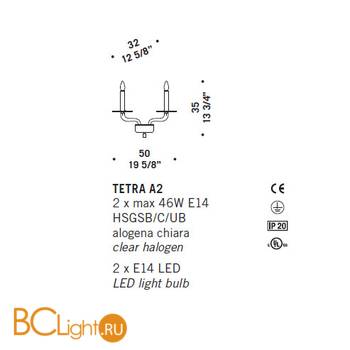 Бра De Majo TETRA A2 0TETR0A02 - Схема
