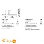 Подвесной светильник De Majo THIN 2 S100ED 0THIN0S21 - Схема