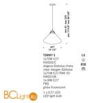 Подвесной светильник De Majo TOMMY S 0TOMM0S-1 transparent - Схема