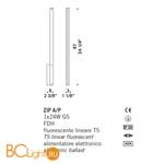 Настенный светильник De Majo ZIP A/P 0ZIP00A00 - Схема