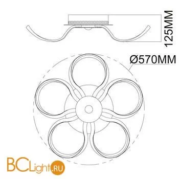 Потолочный светильник De Markt Аурих 496016905 - Фото 8