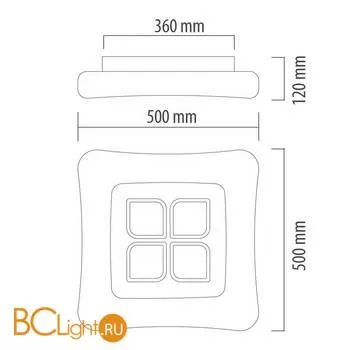 Потолочный светильник De Markt Эрида 706010801 - Фото 9