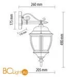 Уличный настенный светильник De Markt Фабур 804020901 - Фото 3