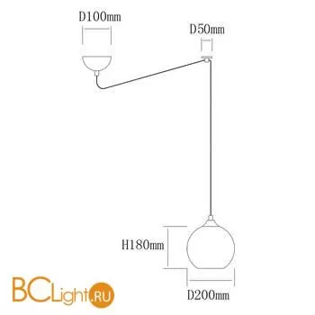 Подвесной светильник De Markt Фьюжн 392016901 - Фото 0