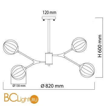 Люстра De Markt Гамбург 605016108 - Фото 9