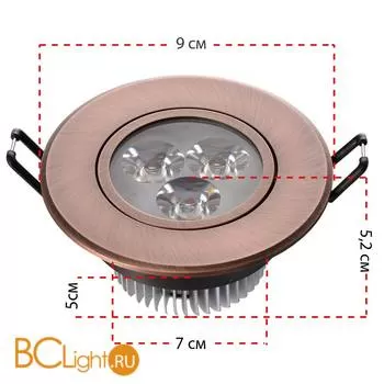 Встраиваемый светильник De Markt Круз 637012303 - Фото 1