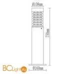 Садово-парковый фонарь De Markt Меркурий 807041801 - Фото 2