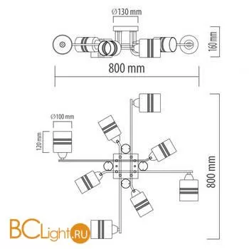Люстра De Markt Олимпия 638018808 - Фото 9