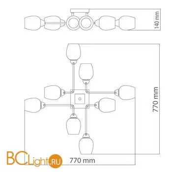 Люстра De Markt Олимпия 638019008 - Фото 10