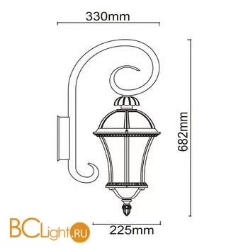Уличный настенный светильник De Markt Сандра 811020401 - Фото 0
