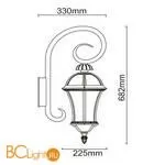 Уличный настенный светильник De Markt Сандра 811020401 - Фото 0