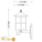 Уличный настенный светильник De Markt Телаур 806020801 - Фото 5