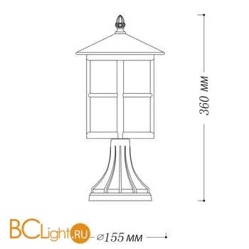 Садово-парковый фонарь De Markt Телаур 806040901 - Фото 3