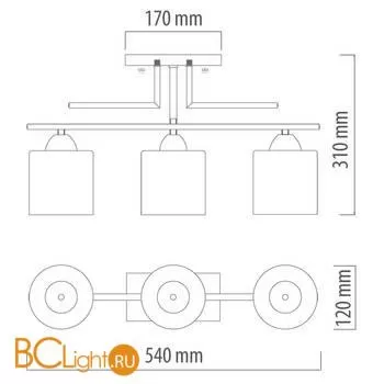 Потолочный светильник De Markt Тетро 673010803 - Фото 7