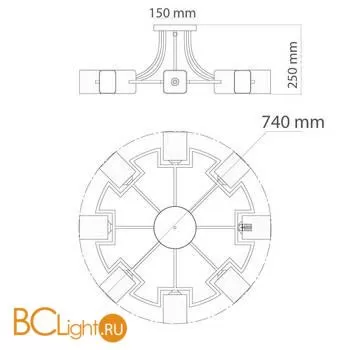 Люстра De Markt Тетро 673013508 - Фото 10