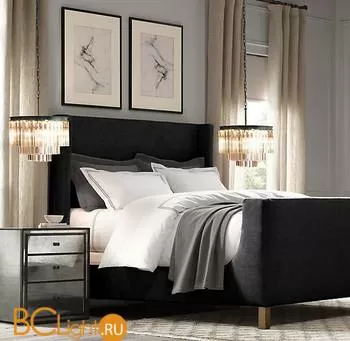 Подвесной светильник DeLight Collection 1920s Odeon KR0387P-6 black/clear - Фото 0