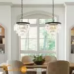 Подвесной светильник DeLight Collection 1920s Odeon KR0387P-6 black/clear - Фото 1