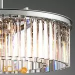 Подвесной светильник DeLight Collection 1920s Odeon KR0387P-10B chrome/clear - Фото 0