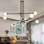 Люстра DeLight Collection Bistro Globe 9 9389P/9 black/gold - Фото 4