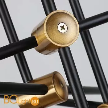 Люстра DeLight Collection Bistro Globe 6 9389P/6 black/gold - Фото 5