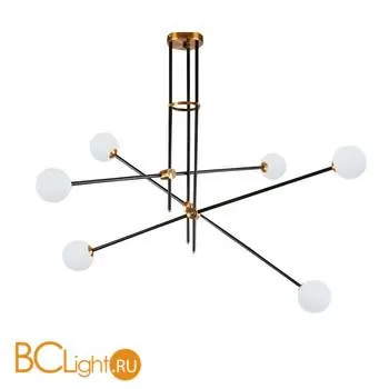 Люстра DeLight Collection Bistro Globe 6 9389P/6 black/gold