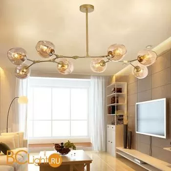 Потолочная люстра DeLight Collection Bubble 7058/8 gold/amber - Фото 2