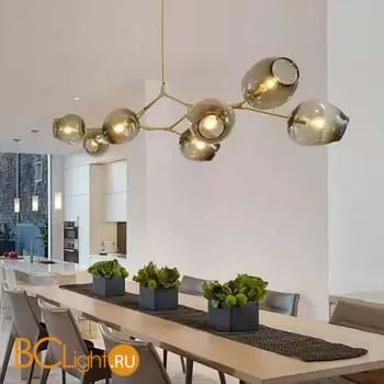 Люстра DeLight Collection Bubble 8 brass/smoky KG0579P-8 brass/smoky - Фото 0