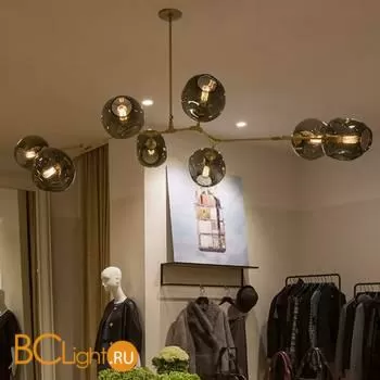Люстра DeLight Collection Bubble 8 brass/smoky KG0579P-8 brass/smoky - Фото 1