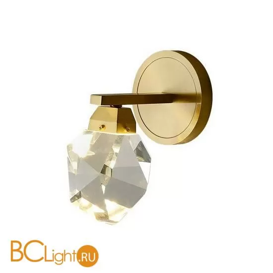 Настенный светильник DeLight Collection crystal rock ii 9701W/1 brass