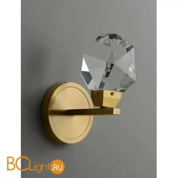 Настенный светильник DeLight Collection crystal rock ii 9701W/1 brass - Фото 0