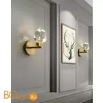 Настенный светильник DeLight Collection crystal rock ii 9701W/1 brass - Фото 2