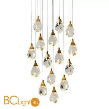 Подвесной светильник DeLight Collection crystal rock ii 9701P/15R brass