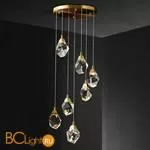 Подвесной светильник DeLight Collection crystal rock ii 9701P/7R brass - Фото 0