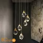 Подвесной светильник DeLight Collection crystal rock ii 9701P/6R brass - Фото 0