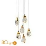 Подвесной светильник DeLight Collection crystal rock ii 9701P/6R brass