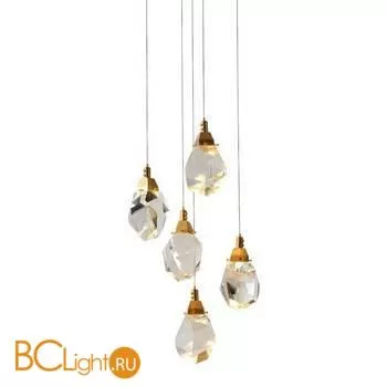Подвесной светильник DeLight Collection crystal rock ii 9701P/5R brass