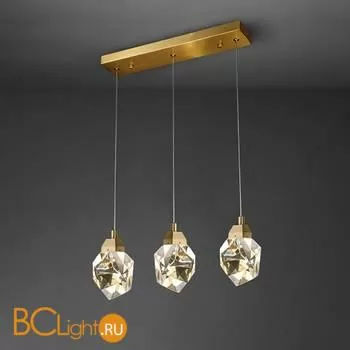 Подвесной светильник DeLight Collection crystal rock ii 9701P/3L brass - Фото 0