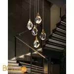 Подвесной светильник DeLight Collection Crystal Rock MD-020B-5 gold - Фото 2