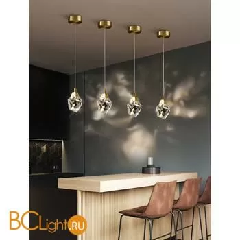 Подвесной светильник DeLight Collection Crystal Rock MD-020B-1 gold - Фото 3