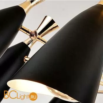 Люстра DeLight Collection Duke 9099P-6 black/gold - Фото 0