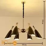 Люстра DeLight Collection Duke 9099P-6 black/gold - Фото 1