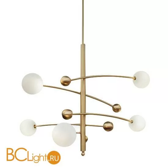 Люстра DeLight Collection Globe Mobile 10215P/5 brass