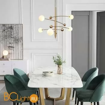 Люстра DeLight Collection Globe Mobile 10215P/5 brass - Фото 2