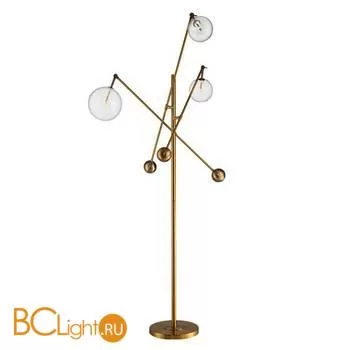 Торшер DeLight Collection Globe Mobile KG0965F-3 brass