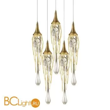 Подвесной светильник DeLight Collection Goddess Tears PR68009L-5H/R gold
